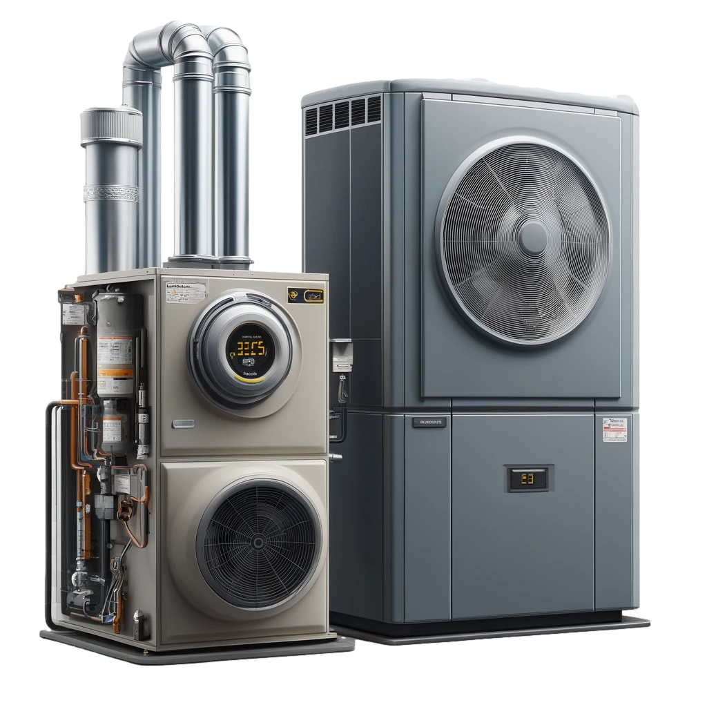 heating service -a furnace and heat pump